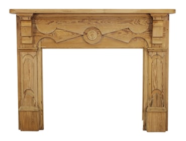American Victorian fireplace mantel in pine