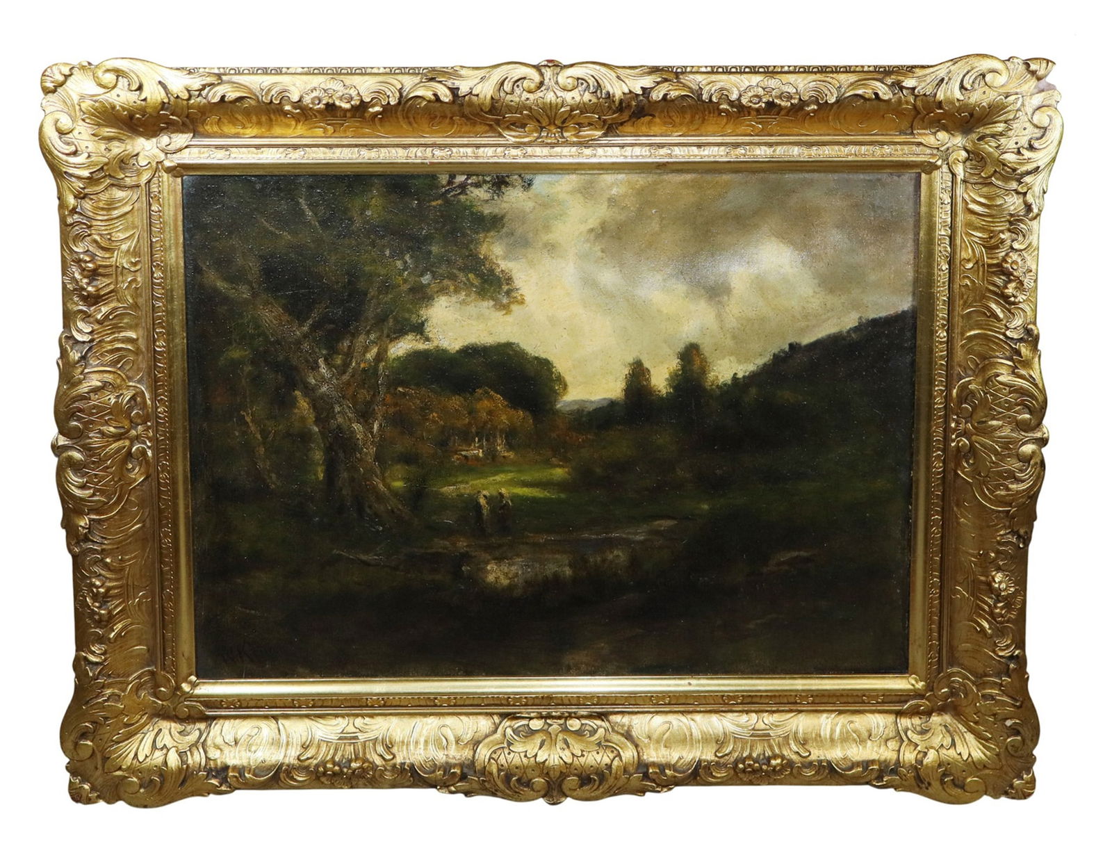 William Keith Oil on canvas landscape painting (1 of 11)