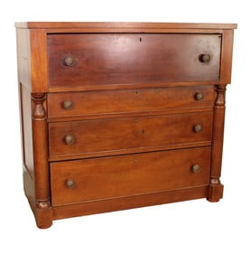 American step back chest in mahogany