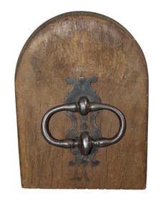French iron door knocker
