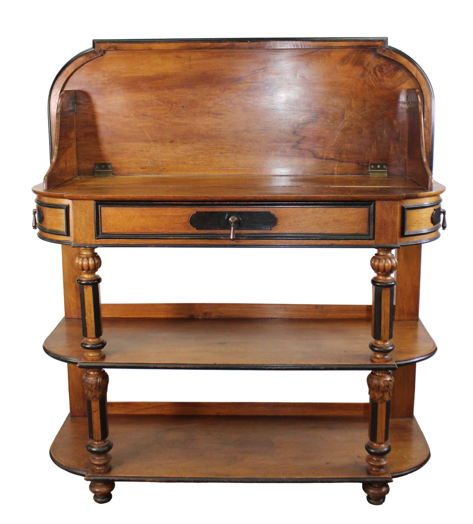 French Napoleon III tiered lift top server (1 of 8)