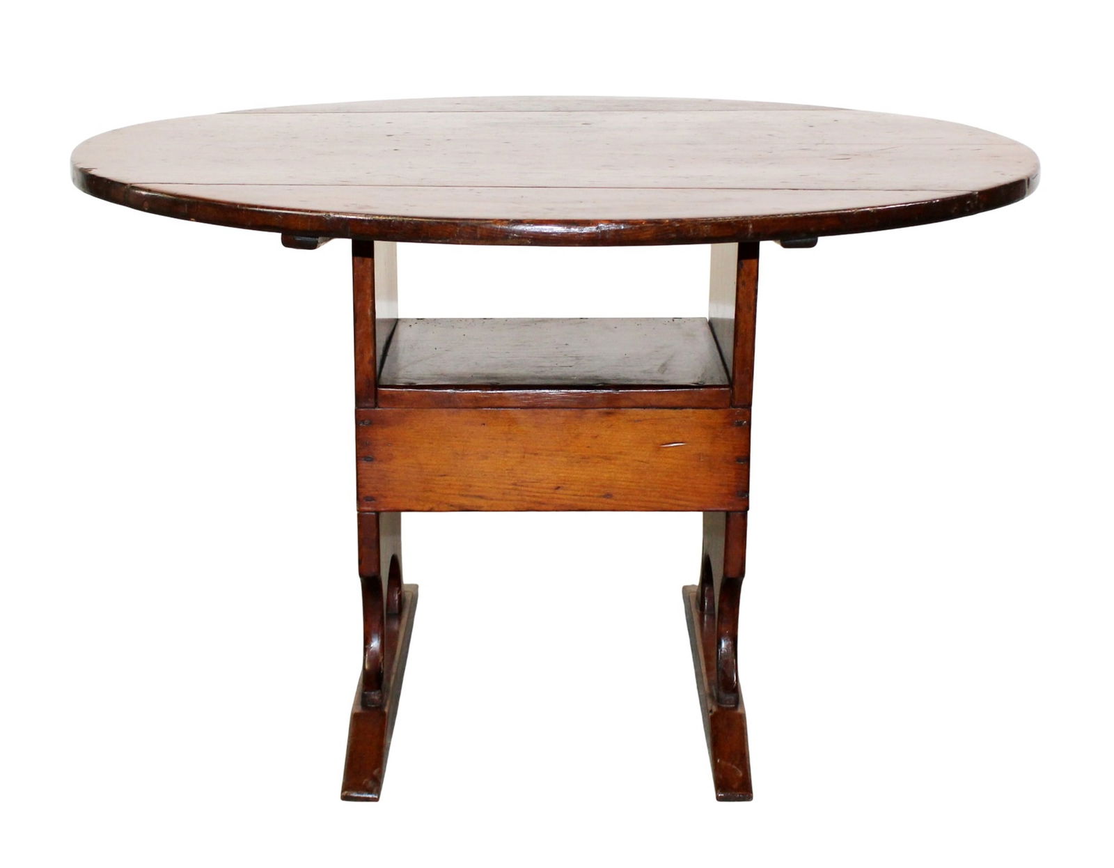 New England style tilt top hutch table or chair table (1 of 6)