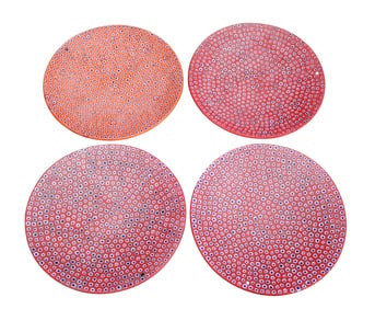Lot of 4 Venetian millefiori plates