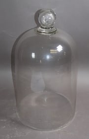 French glass tall cloche
