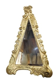Italian carved giltwood mirror with easel back