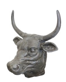 Cast iron wall mount bull head