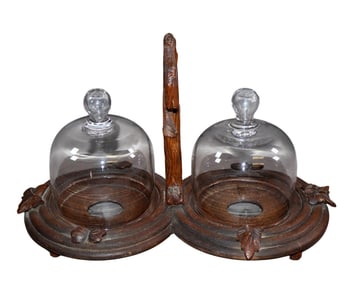 Black Forest double cloche cheese server