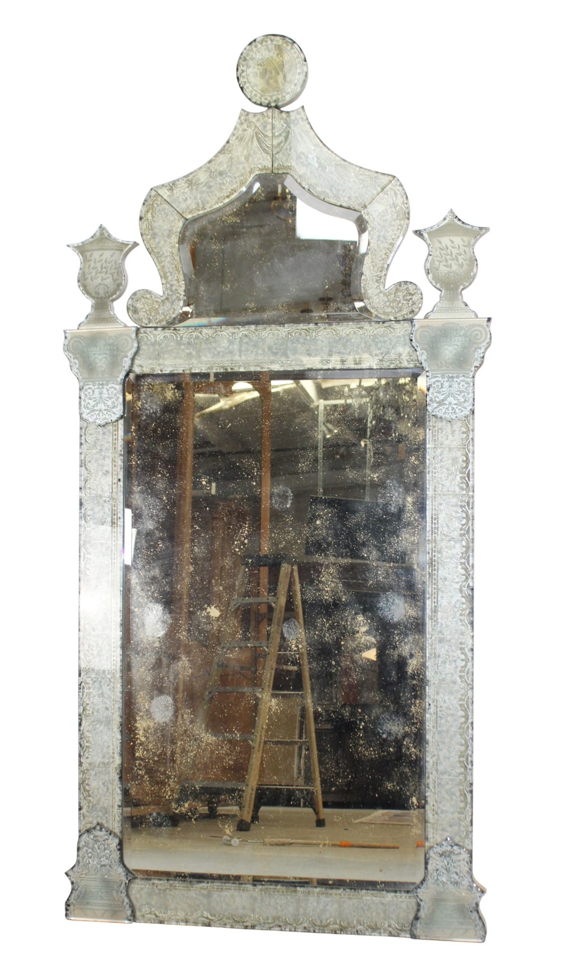 Restoration Hardware Revenna Baroque style mirror: Restoration Hardware Revenna Baroque style mirror. 83 3/4"h x 40 1/2"w