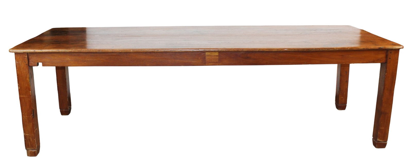 French plank top farmhouse table  in chestnut hand hewn top (1 of 5)