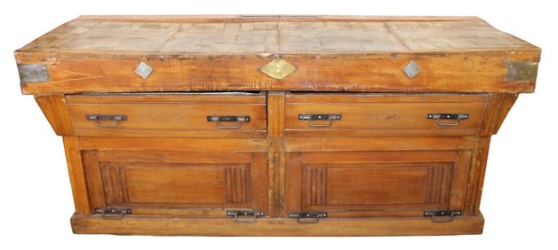 French double butchers block