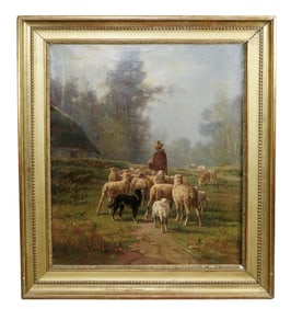 Alfredo Ramos Martinez (1872-1946) oil on canvas painting