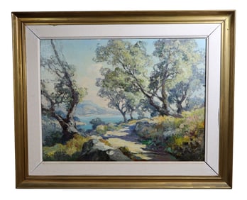 French Marius Hubert-Robert oil on canvas landscape painting