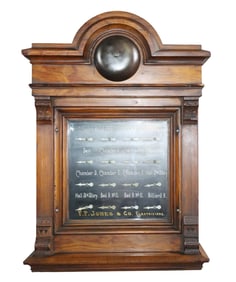 Antique American annunciator butler's bell system