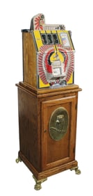 Novelty Mills 25cent War Eagle slot machine cabinet