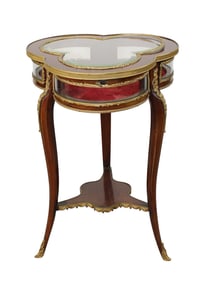 Louis XV style clover form display table