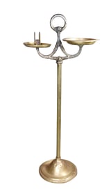 Art Deco polished bronze smoking stand