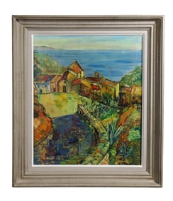 French oil on canvas expressionist painting