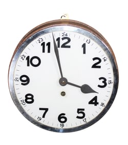 Kientrie Bulans Bauhaus round pendulum wall clock