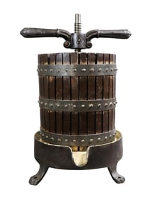 French cast iron wine press