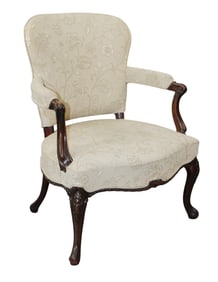 English Queen Anne arm chair