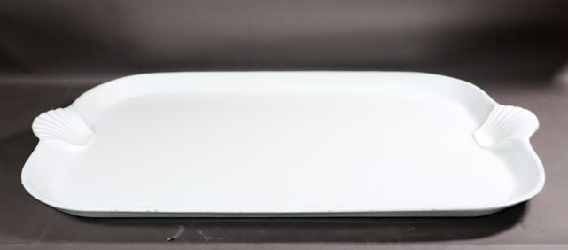 Large Le Bon Chef enamel over aluminum hotel platter