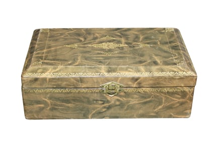 Tooled leather box