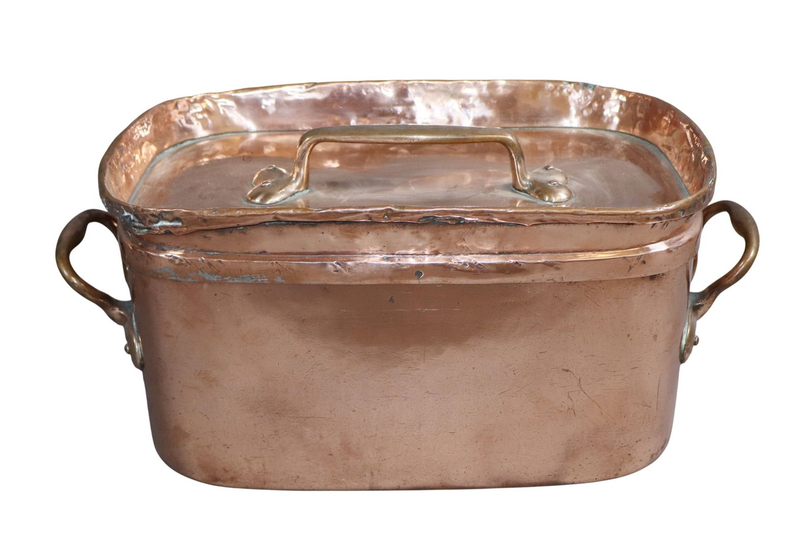 French J. Cheylus Paris copper lidded daubiere (stew pot) (1 of 10)