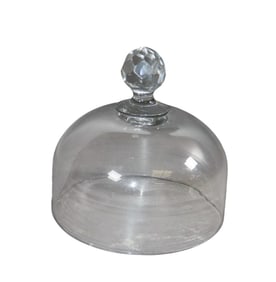 Small French glass cheese cloche