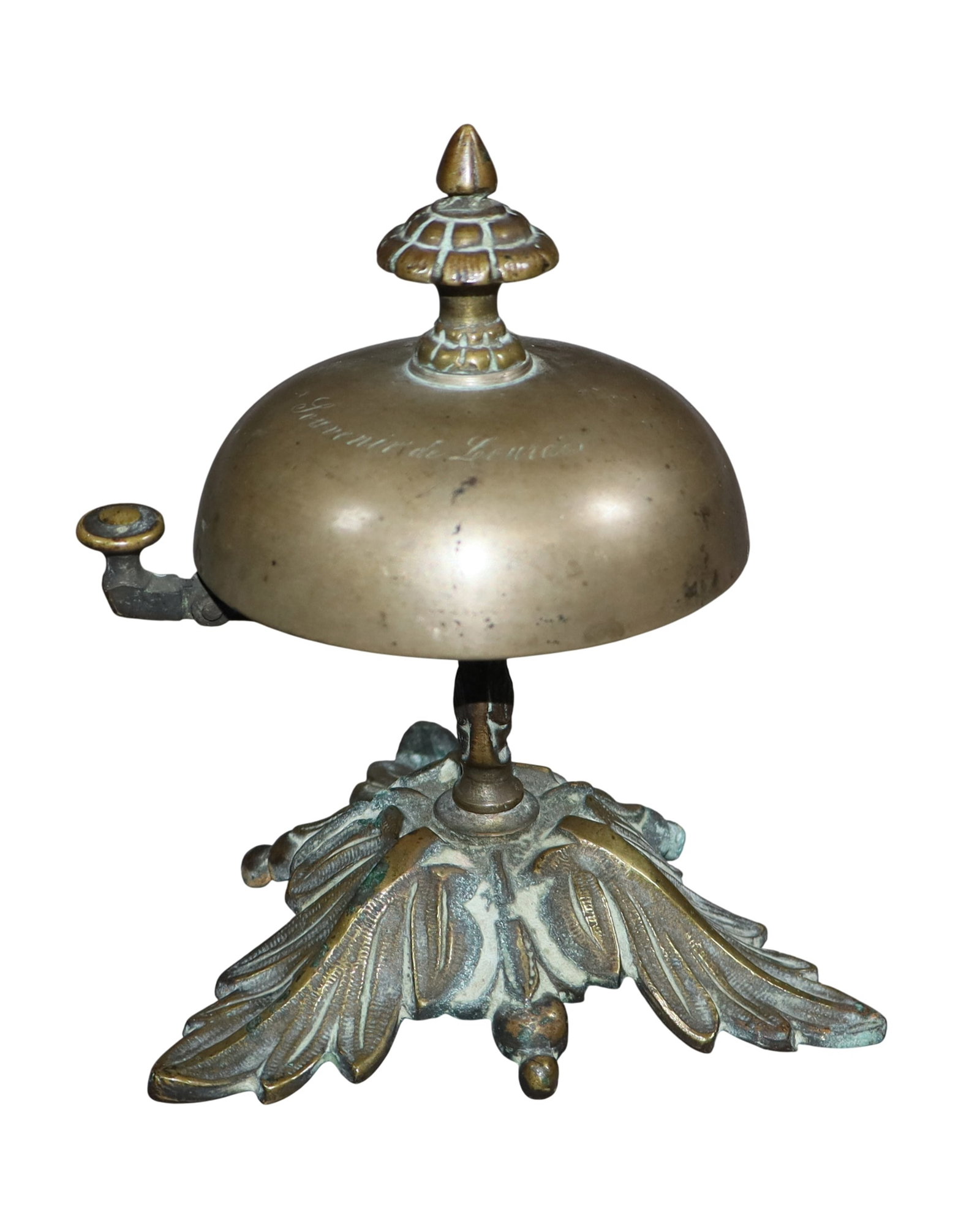 French Art Nouveau bronze bell (1 of 8)