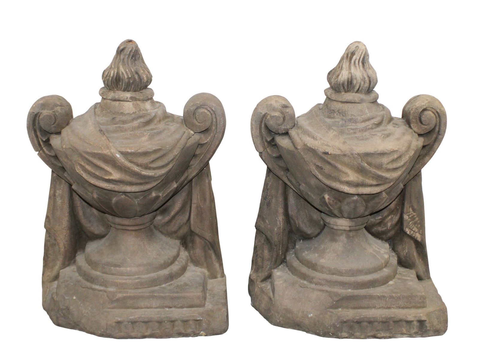 Pair of Italian cast plaster neoclassical cassolettes (1 of 7)