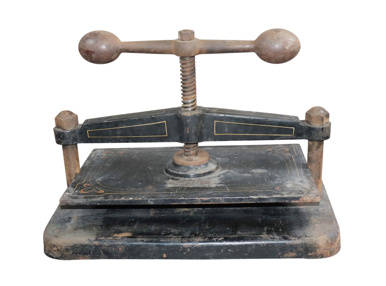 French cast iron tabletop book press (1 of 9)
