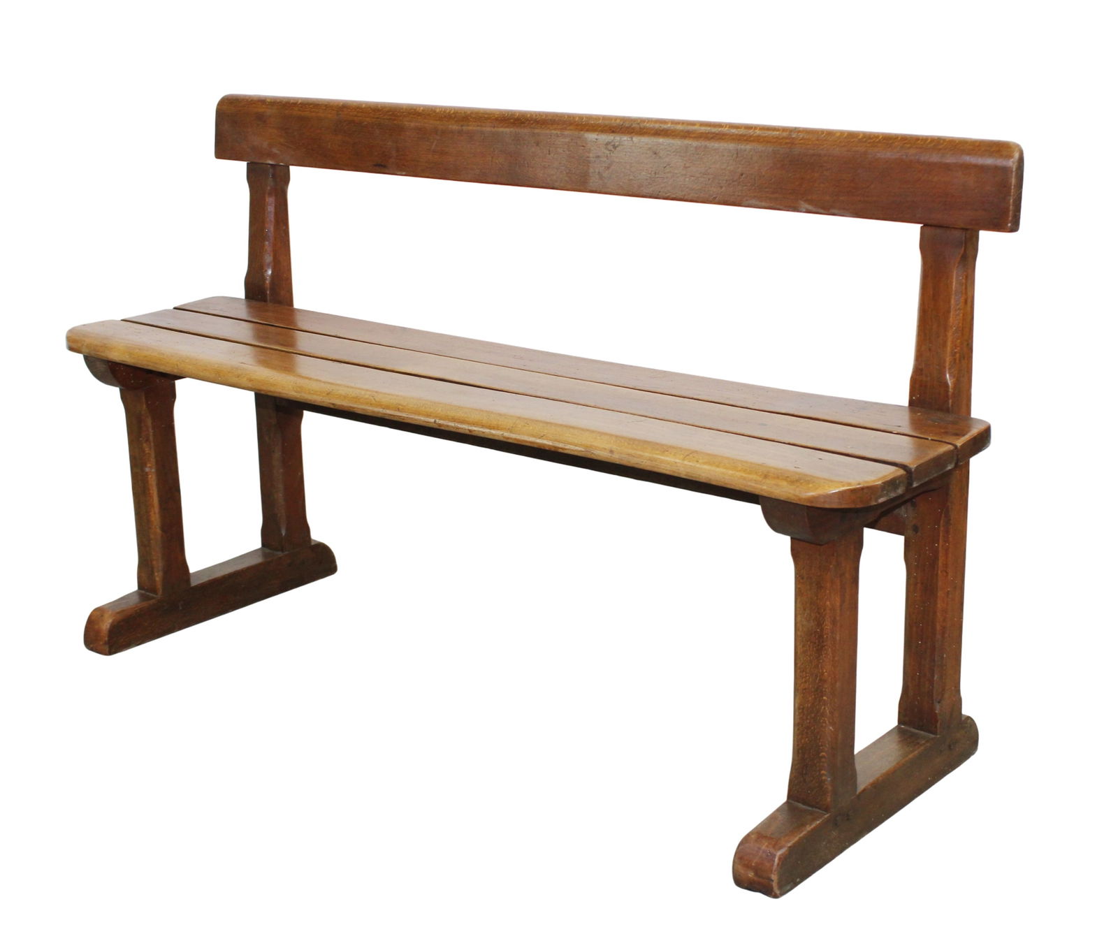 French slat seat train station bench (1 of 8)