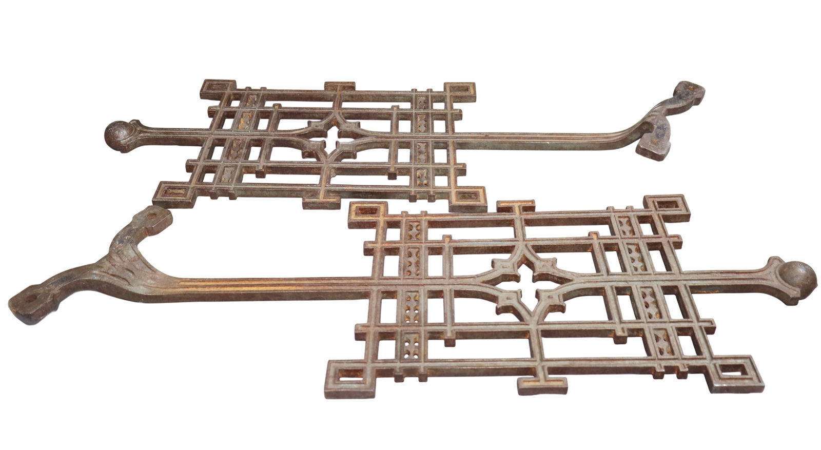 Pair of wrought iron architectural fragments (1 of 5)