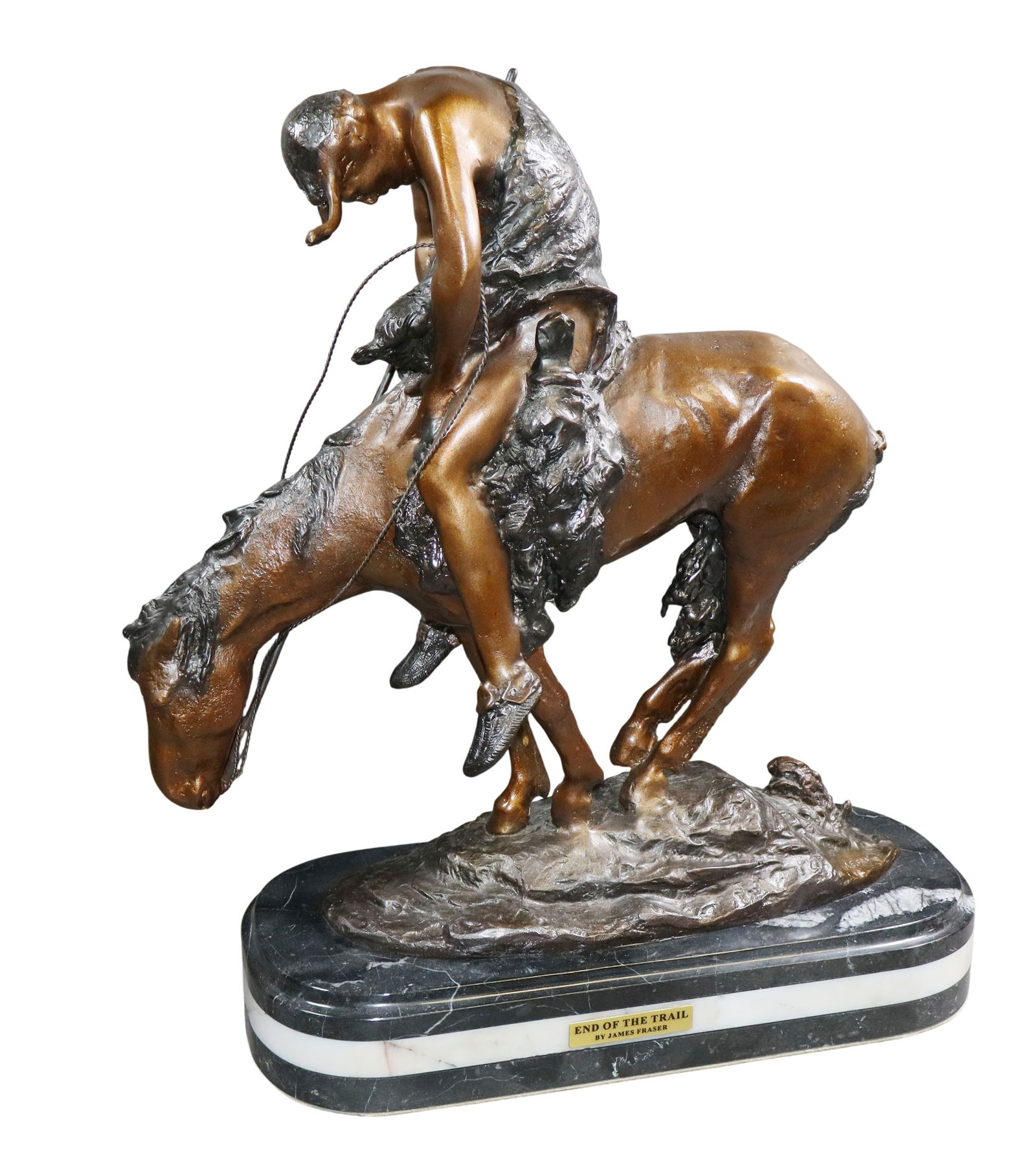 Bronze The End of the Trail statue after James Fraser (1 of 7)