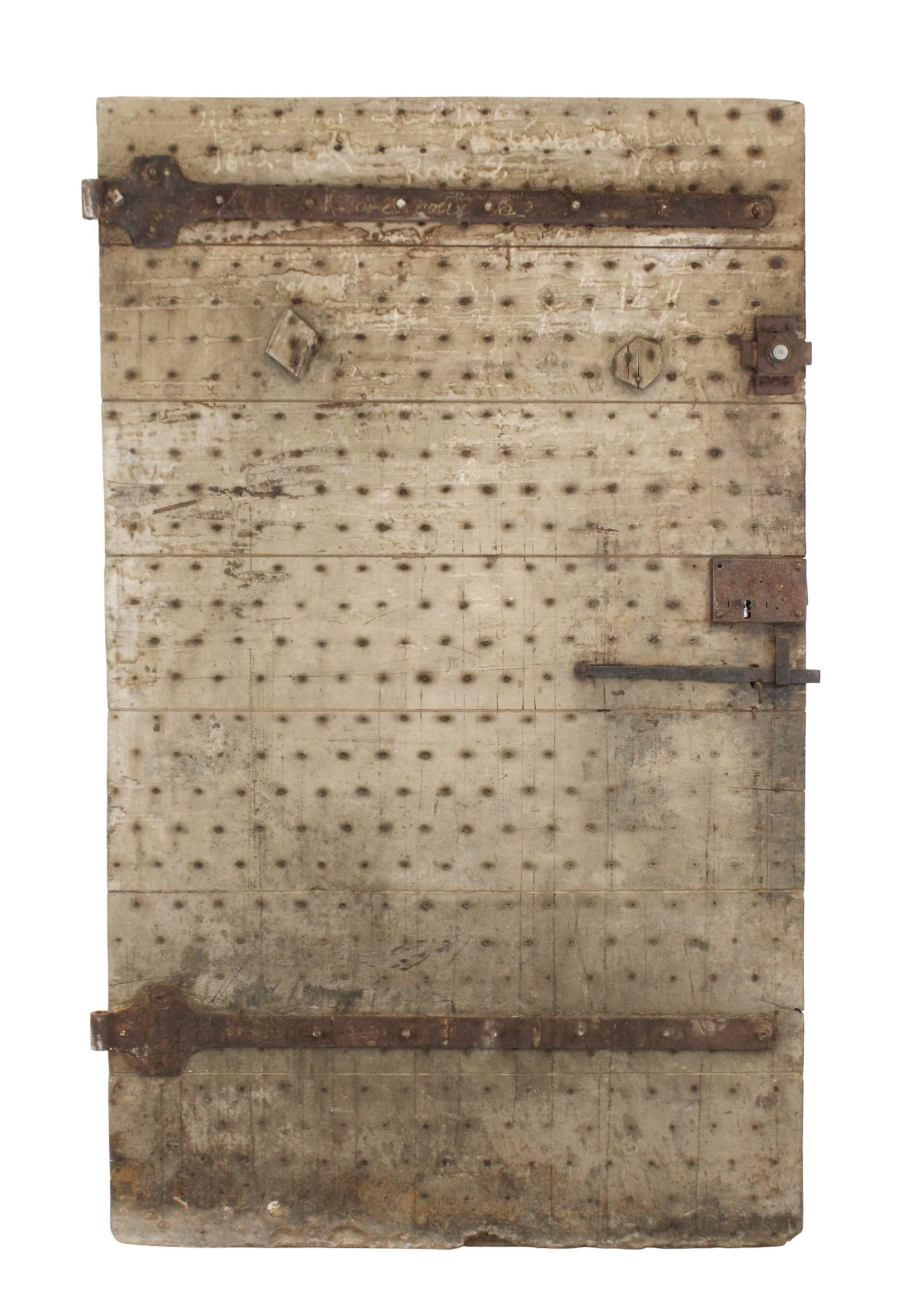 French 18th century studded iron door (1 of 11)