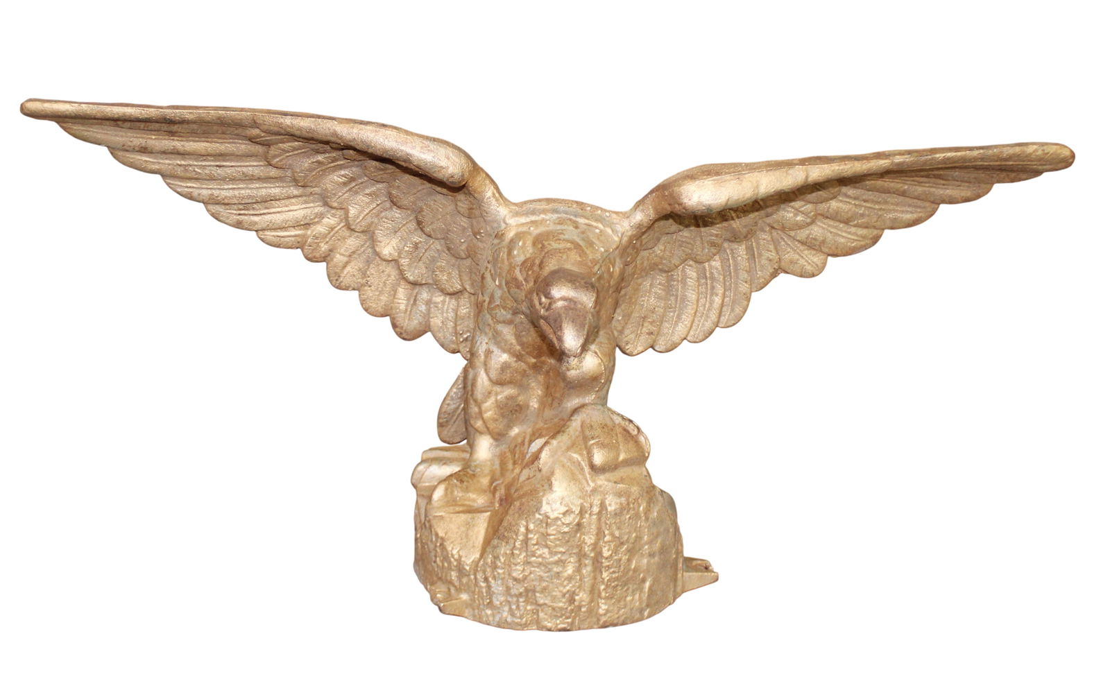 American ship's pilot house eagle in cast iron with painted gilt finish (1 of 9)