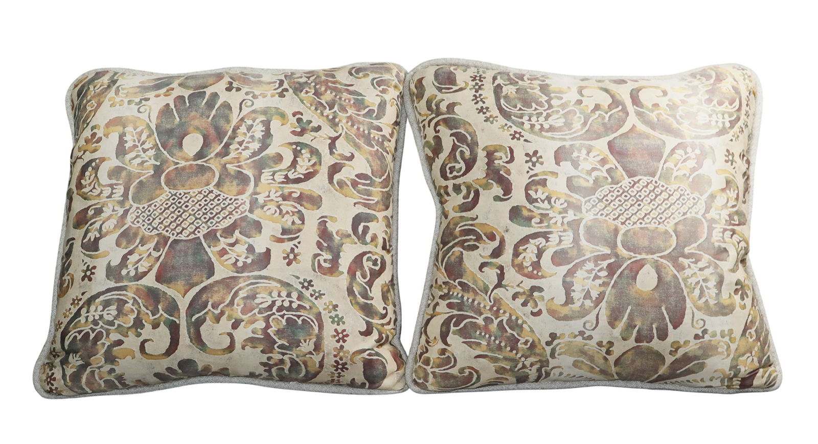Pair of vintage Italian Mariano Fortuny Caravaggio pillows (1 of 6)