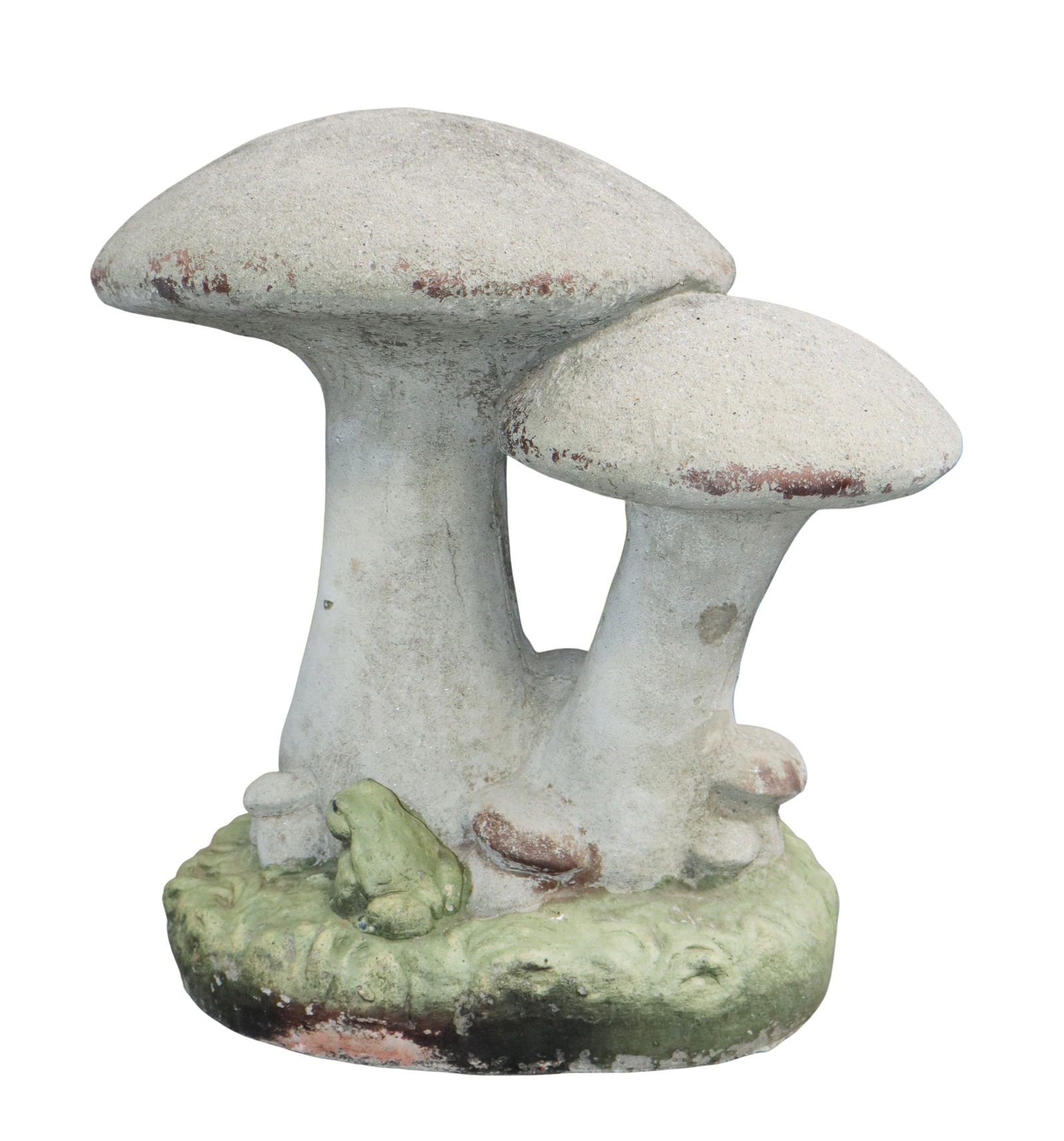 Cast concrete garden mushrooms (1 of 10)