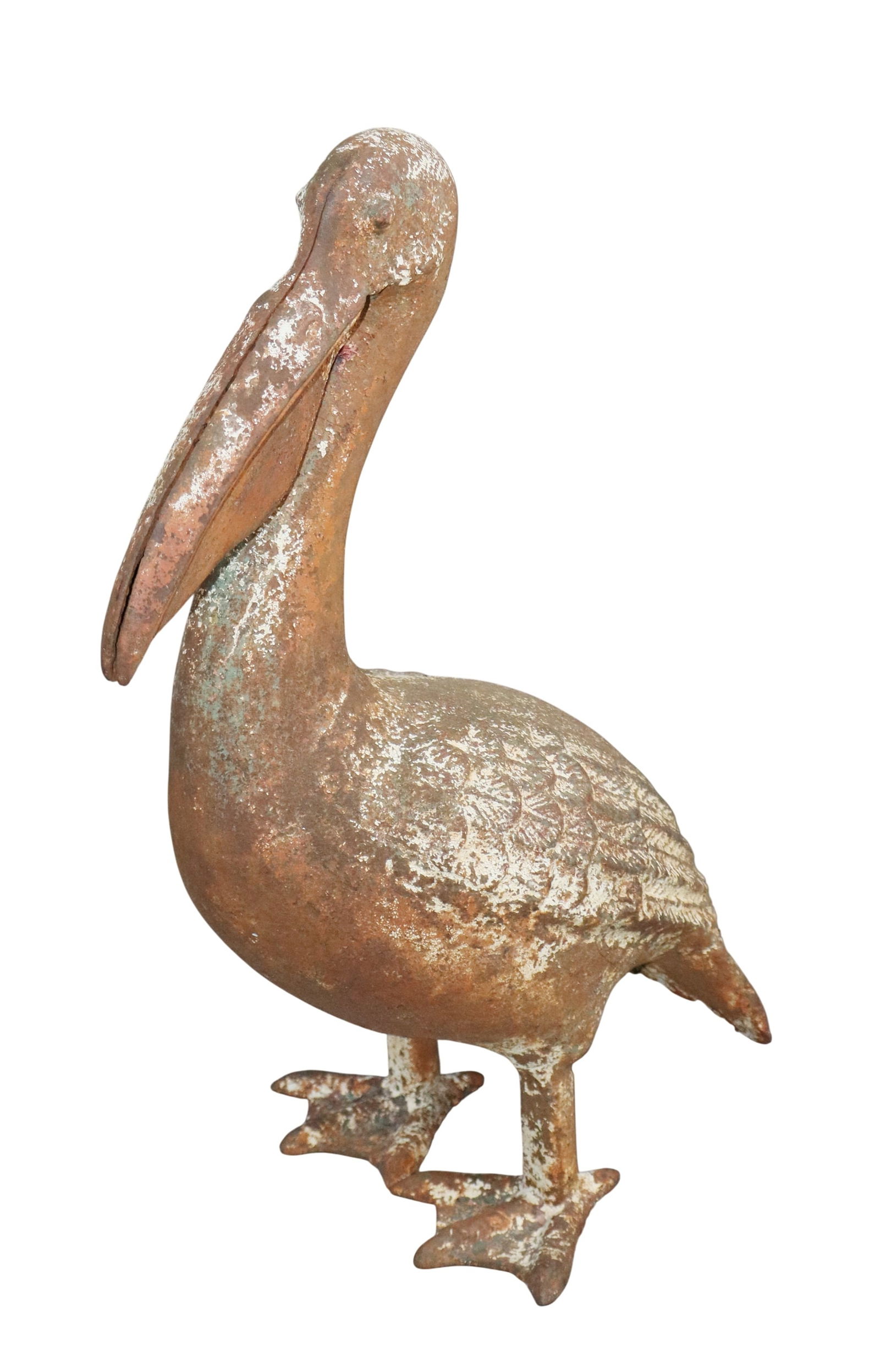 Cast iron garden pelican statue (1 of 7)