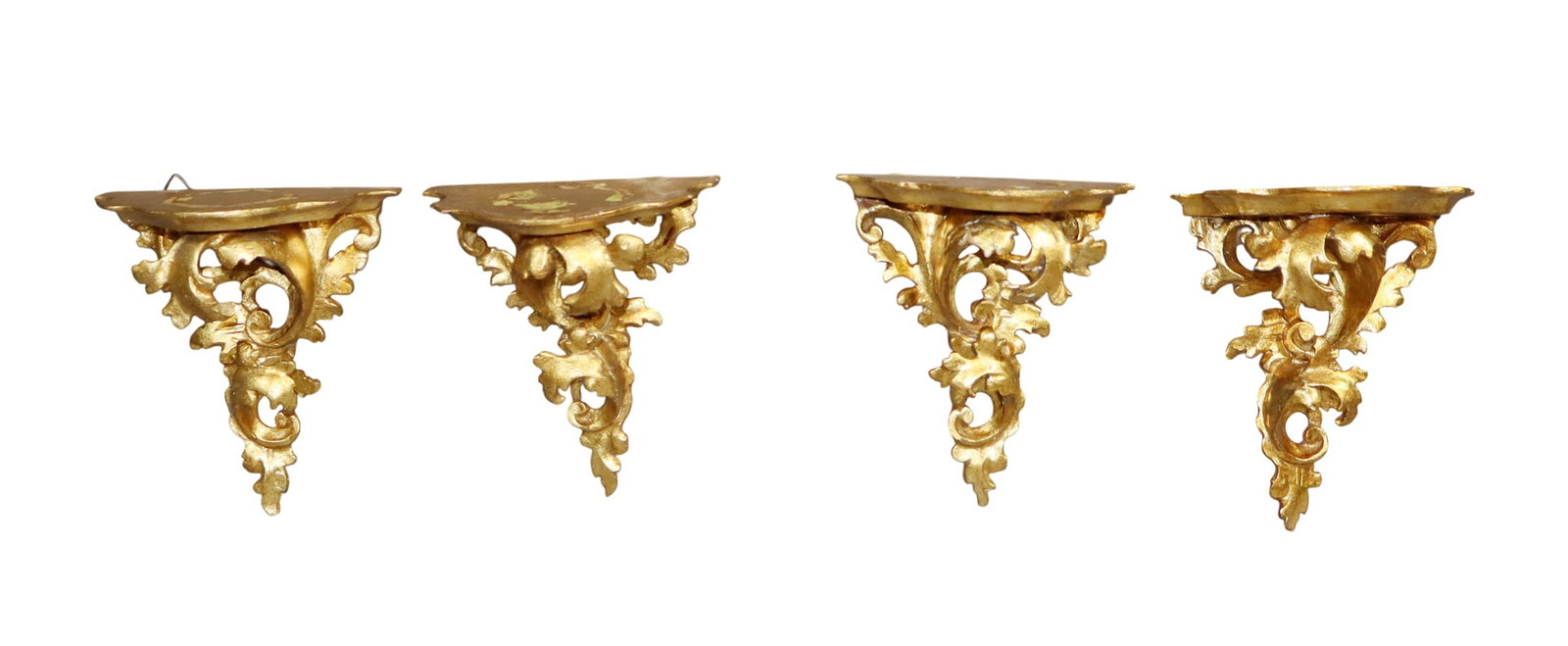 4 Italian Rococo style wall shelves (1 of 8)