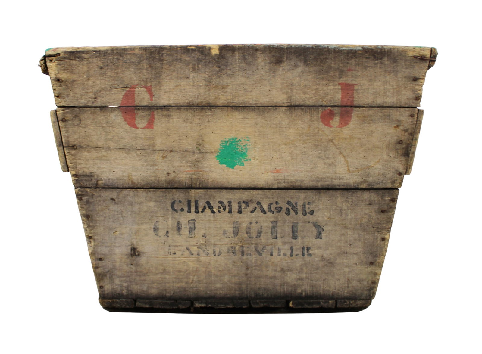French wooden wine crate (1 of 7)