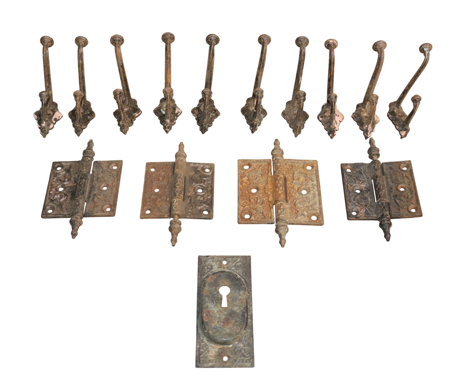 Lot of vintage wall hooks and hinges (1 of 6)