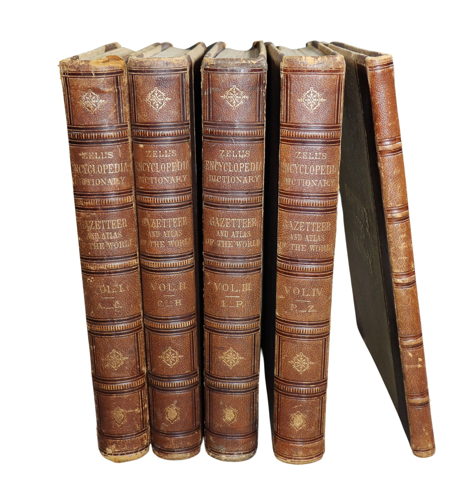 Lot of 5 leather bound books (1 of 5)