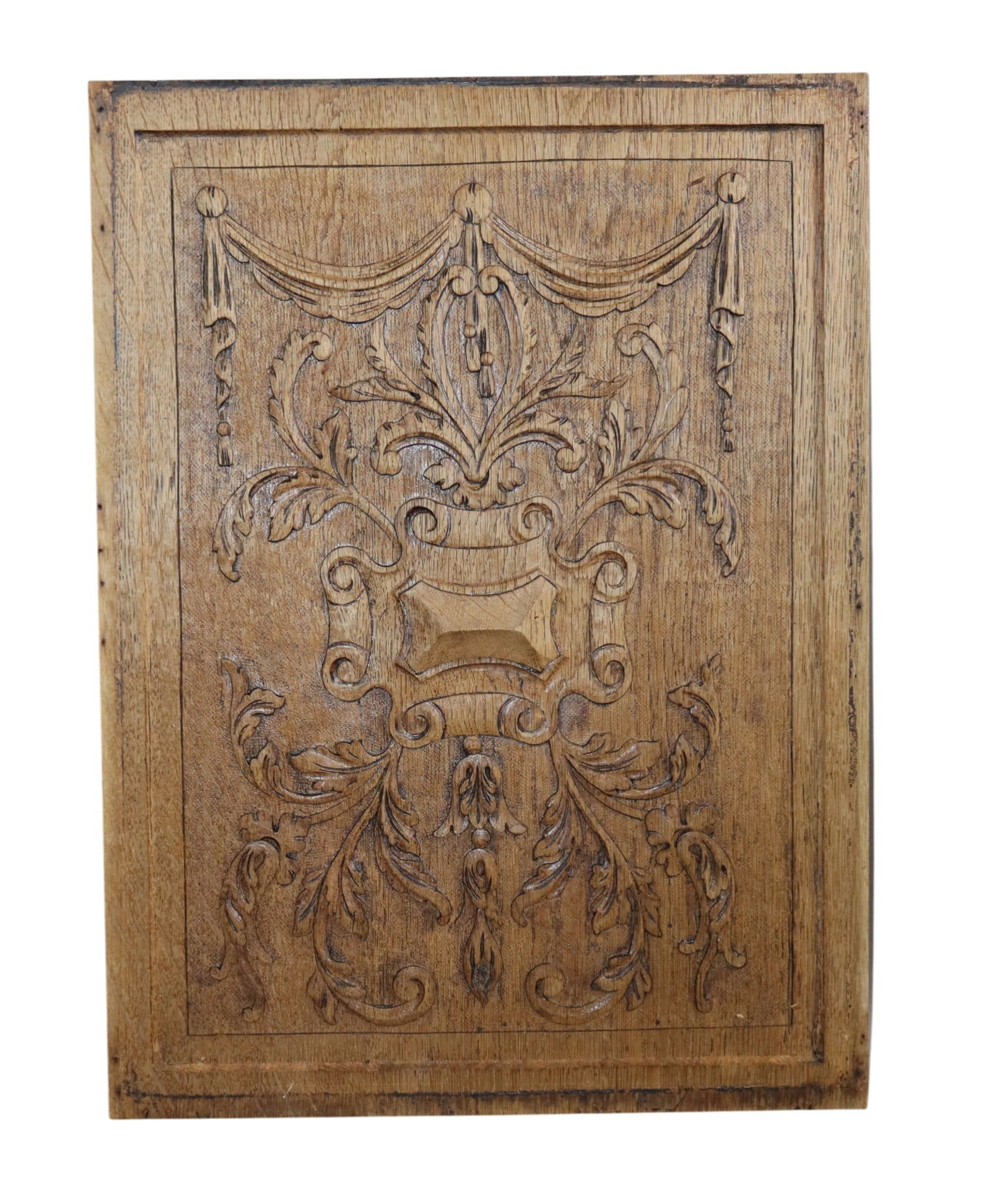 French relief carved walnut panel (1 of 4)