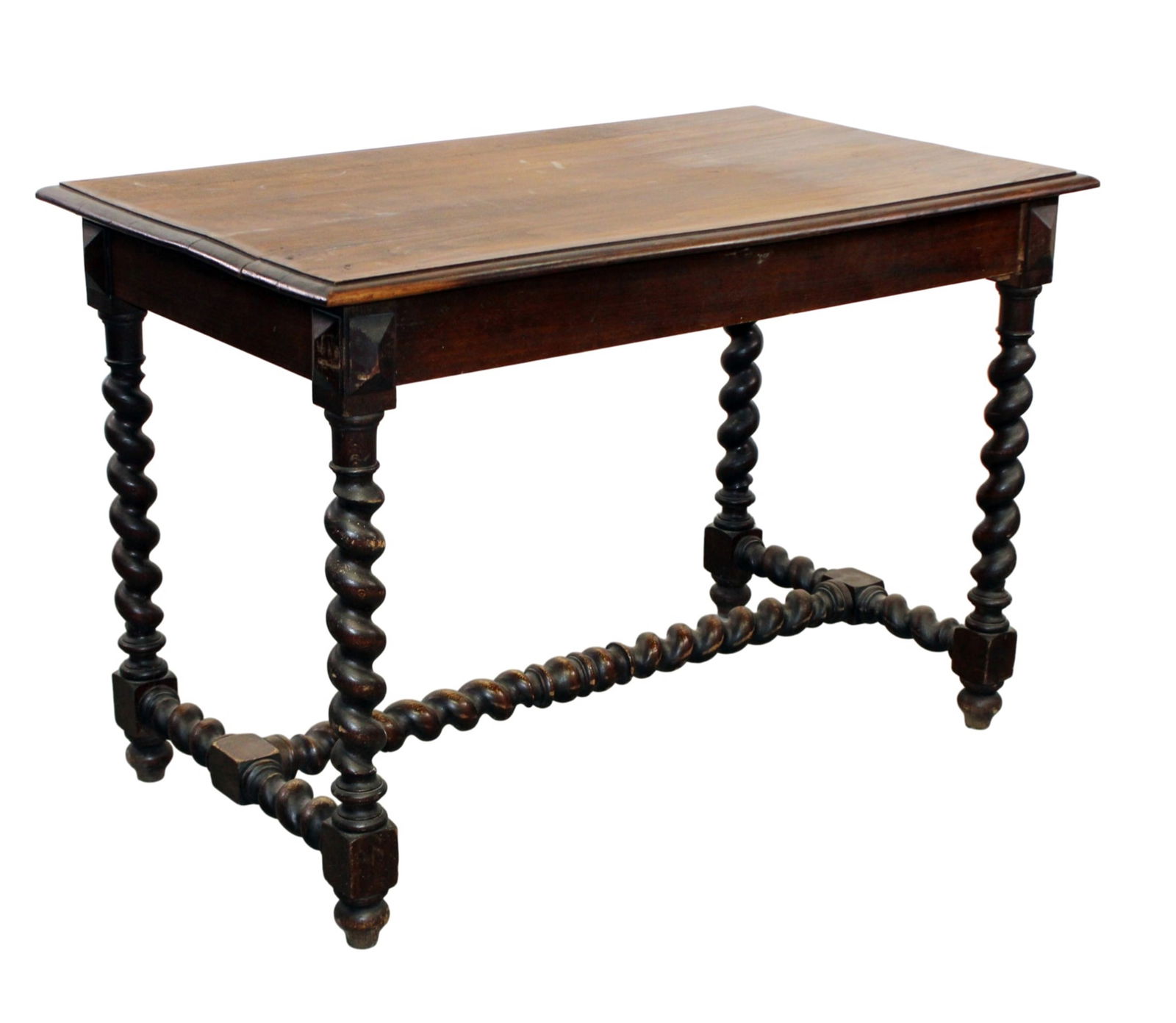 French barley twist walnut desk (1 of 11)