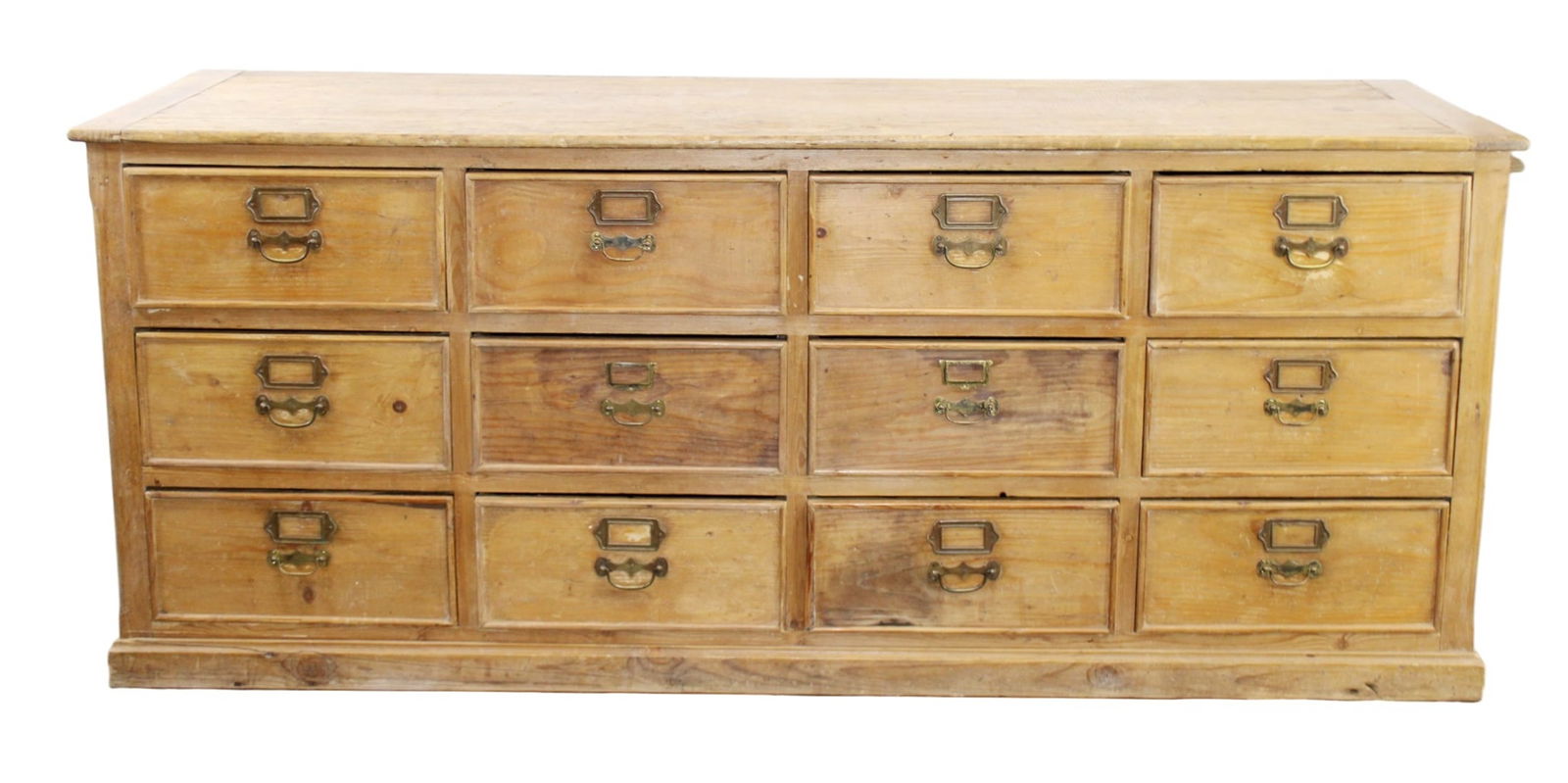 French double sided shop counter in pine with 12 drawers (1 of 11)