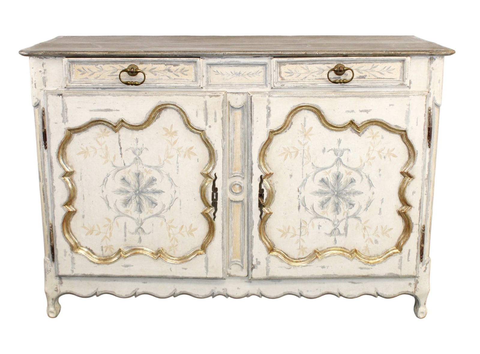 French Louis XV painted buffet bas (1 of 12)