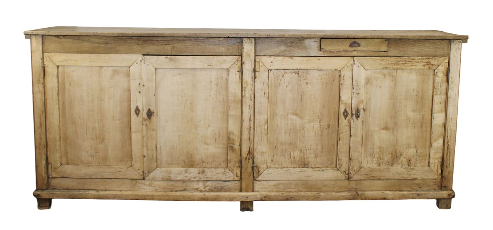 French 4 door shop sideboard in mixed woods (1 of 14)
