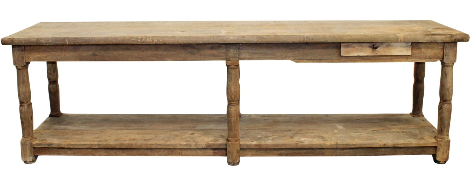 French drapers table in limed walnut (1 of 11)