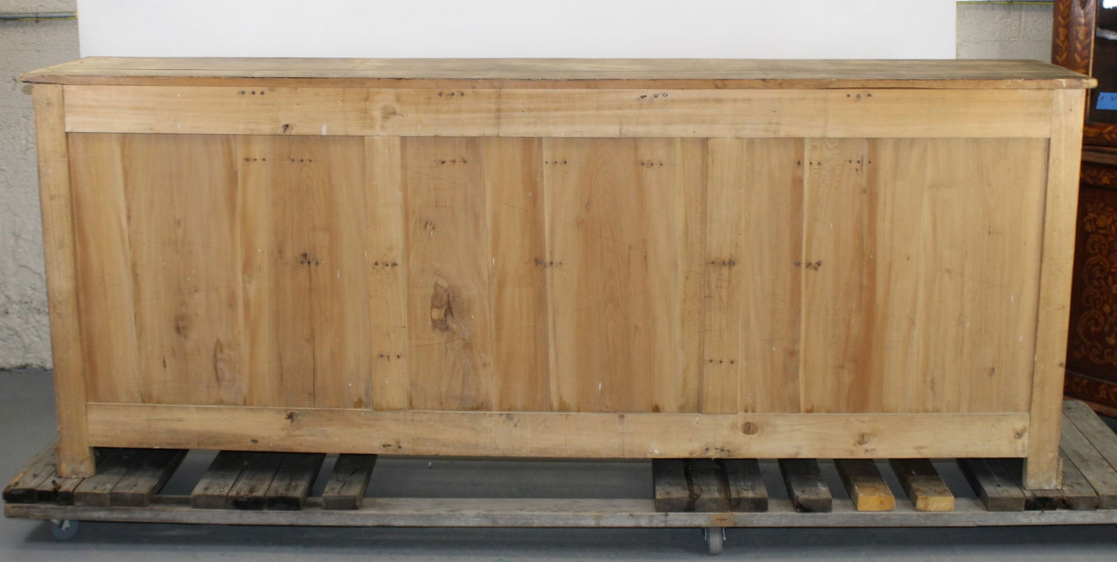 French multi drawer counter in pine - 13